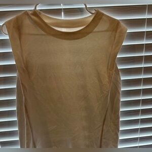 Athleta Cream Muscle Tee